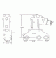 Exhaust Elbow - Alternative Dry Joint 14° - Mercruiser V6-4.3L / V8-5.0, 5.7, 6.2L - 864591T02 - MC-20-864591 - 51148 - GLM